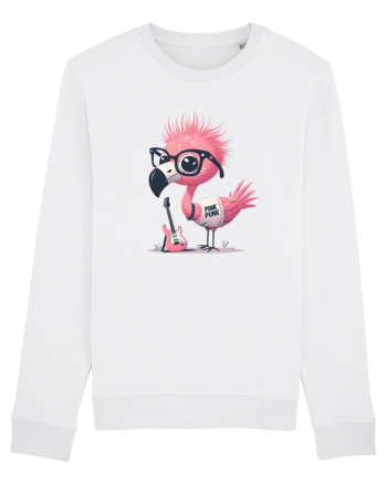 Pink Punk -pink flamingo 2 White