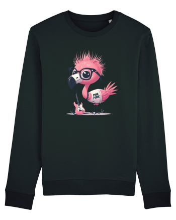 Pink Punk -pink flamingo 2 Black