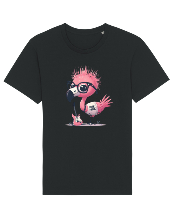 Pink Punk -pink flamingo 2 Black