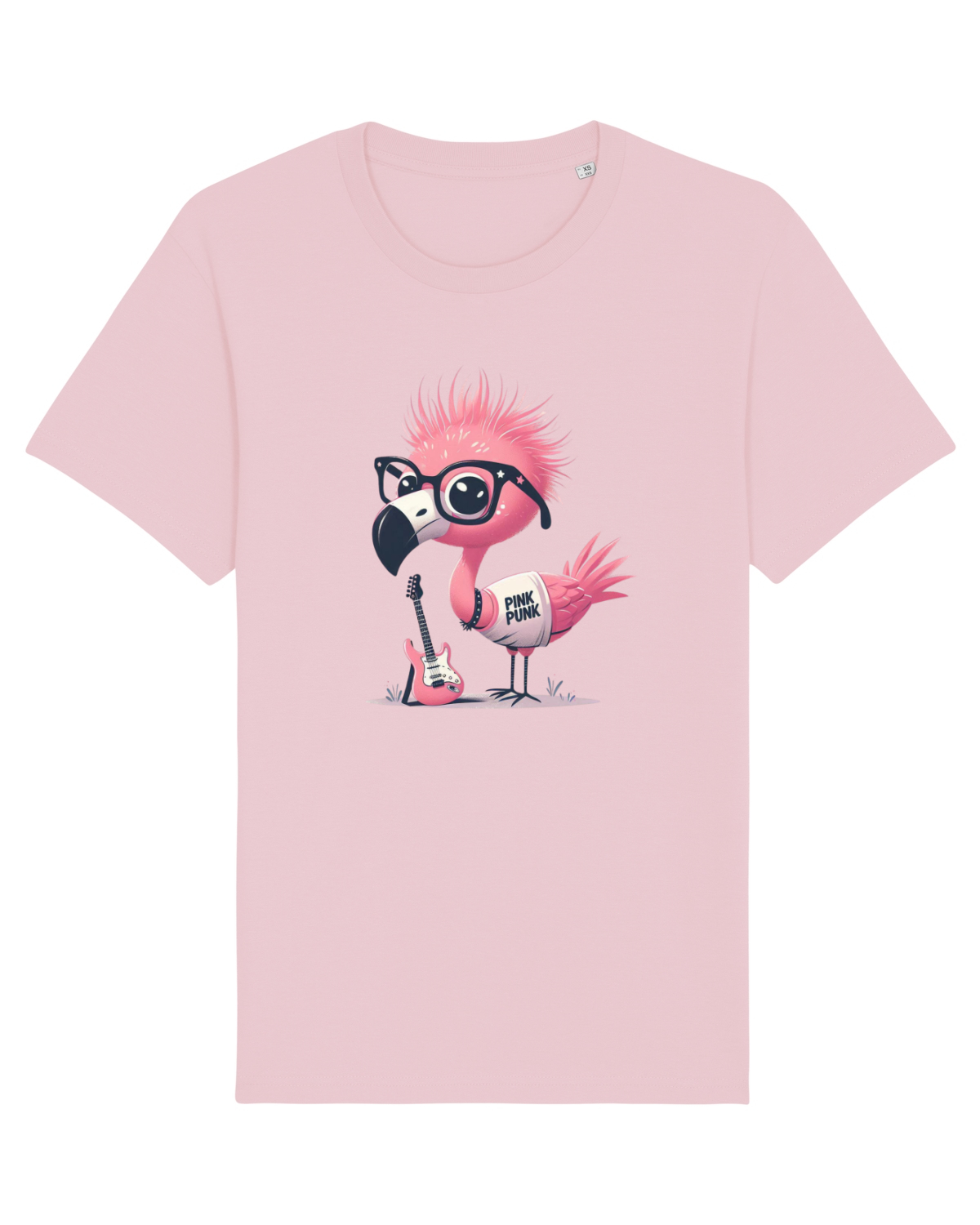 Tricou mânecă scurtă Unisex Rocker Cotton Pink
