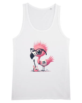 Pink Punk -pink flamingo 2 White
