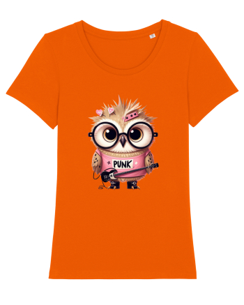 Pink Punk -owl 1 Bright Orange