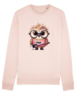 Pink Punk -owl 1 Bluză mânecă lungă Unisex Rise