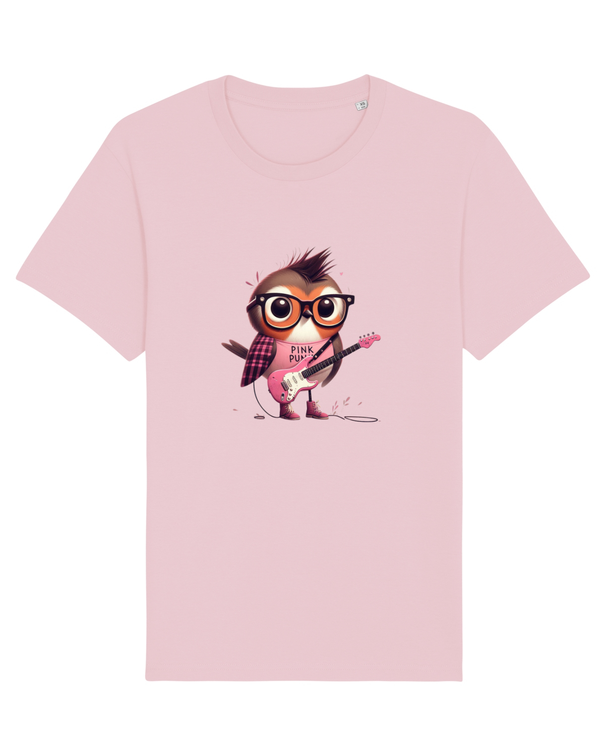Tricou mânecă scurtă Unisex Rocker Cotton Pink