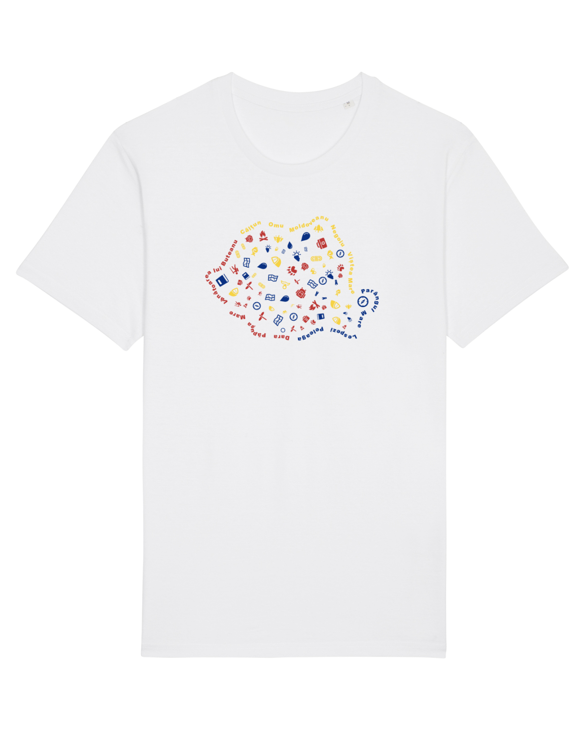 Tricou mânecă scurtă Unisex Rocker White