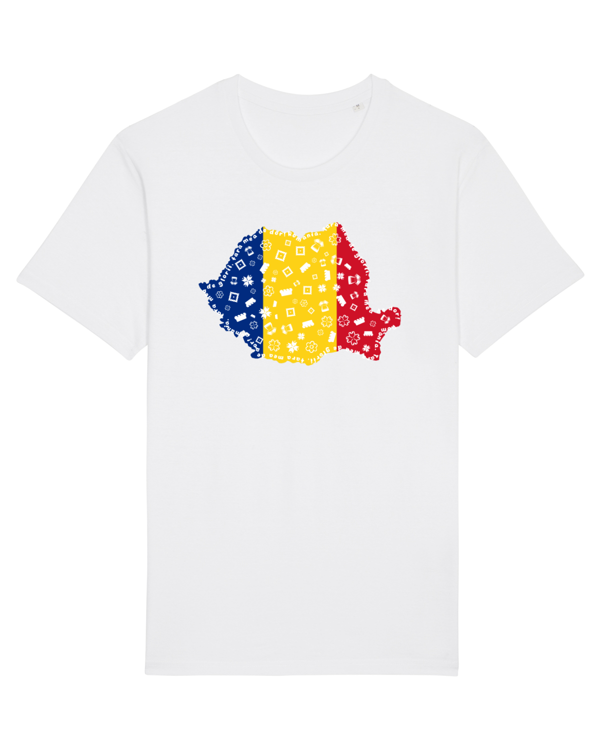 Tricou mânecă scurtă Unisex Rocker White