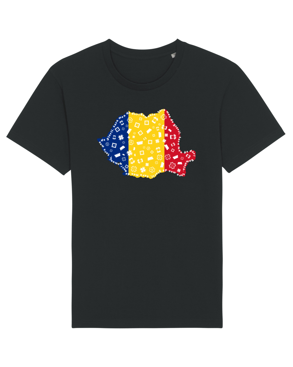 Tricou mânecă scurtă Unisex Rocker Black