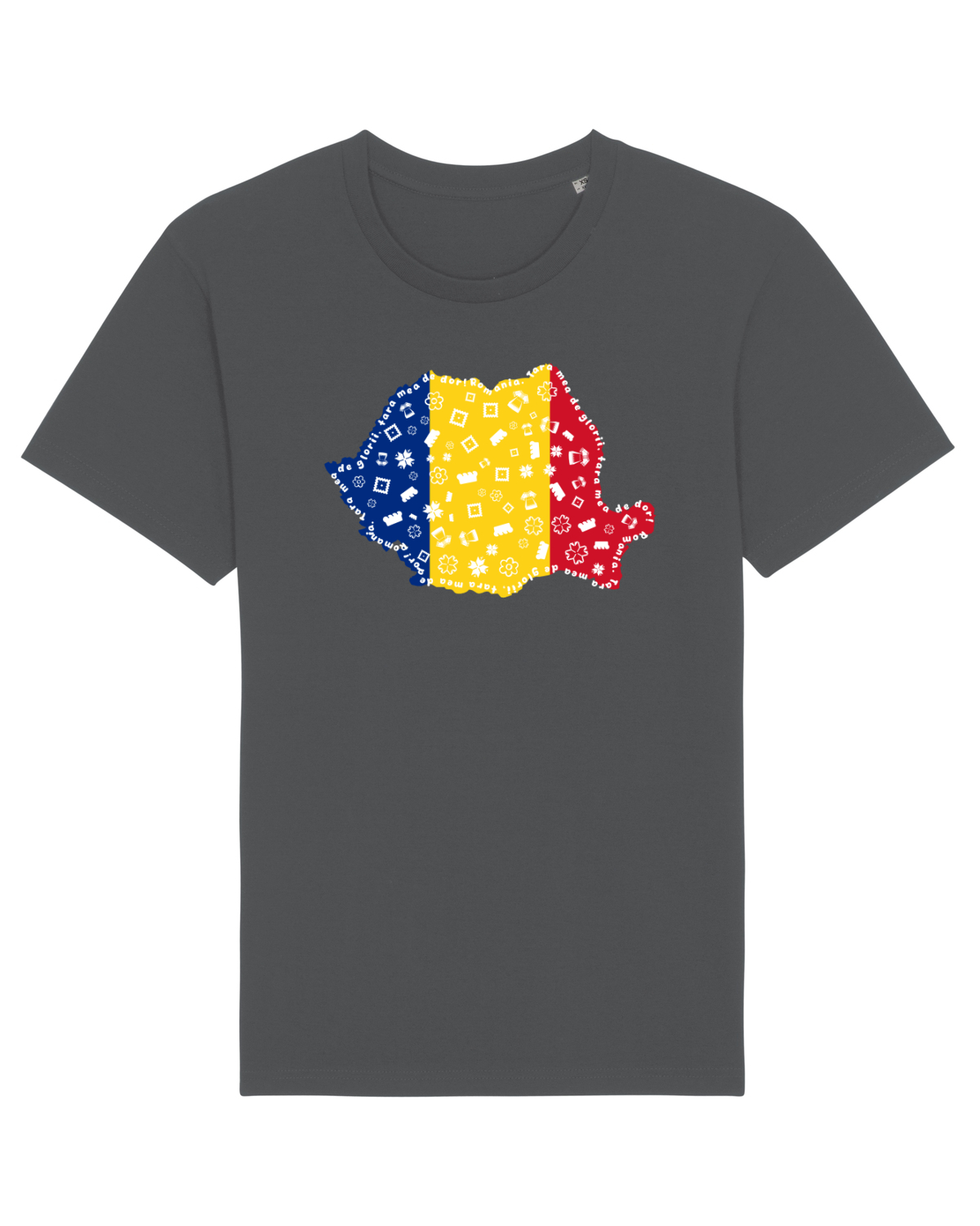 Tricou mânecă scurtă Unisex Rocker Anthracite