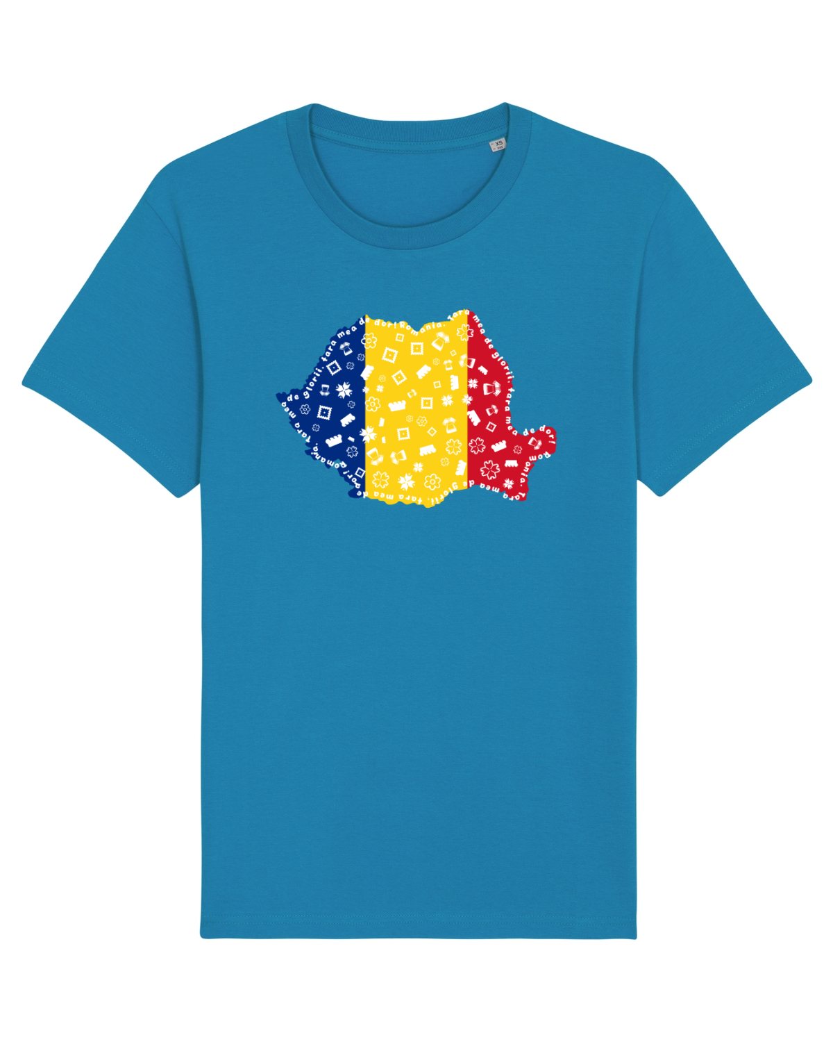 Tricou mânecă scurtă Unisex Rocker Azur
