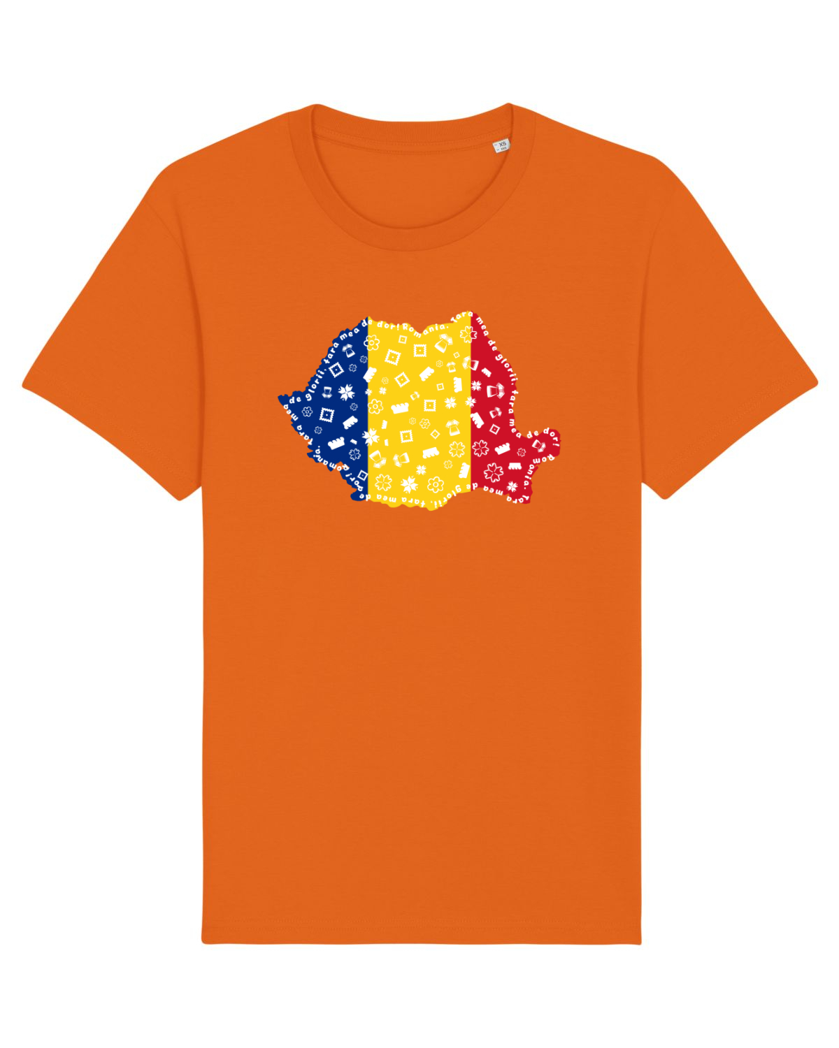 Tricou mânecă scurtă Unisex Rocker Bright Orange