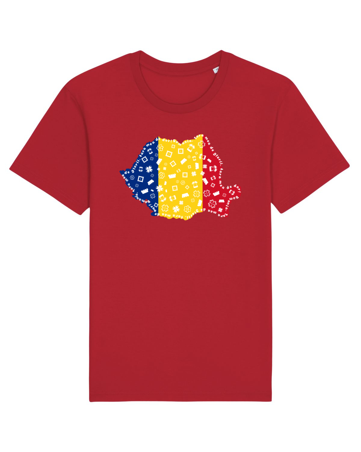 Tricou mânecă scurtă Unisex Rocker Red
