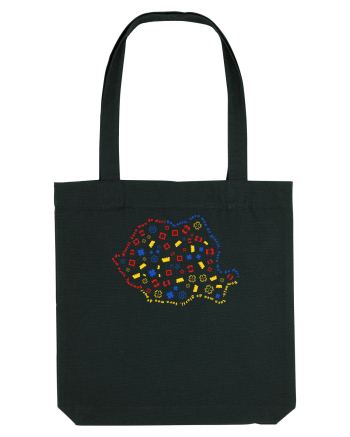 Harta ROmania Black