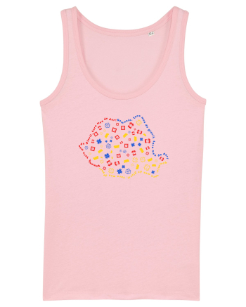 Harta ROmania Cotton Pink
