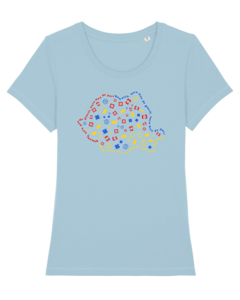 Harta ROmania Sky Blue