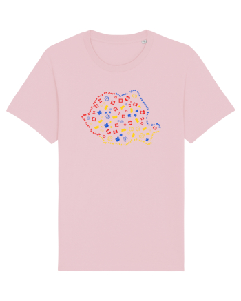 Harta ROmania Cotton Pink