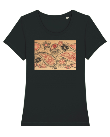 Lace flowers model Black
