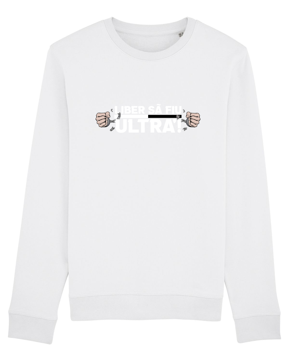 Bluză mânecă lungă Unisex Rise White
