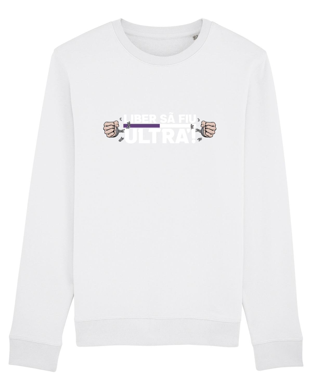 Bluză mânecă lungă Unisex Rise White
