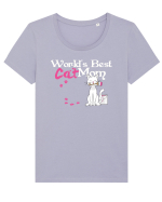 World's Best Mom Tricou mânecă scurtă guler larg fitted Damă Expresser
