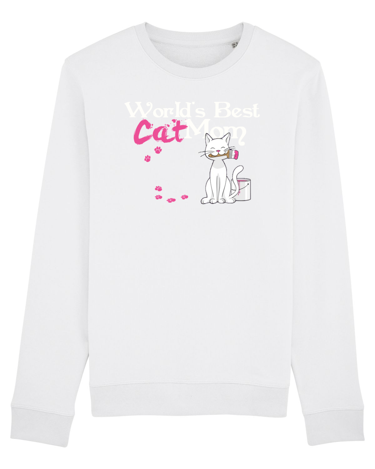 Bluză mânecă lungă Unisex Rise White