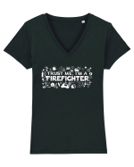 FIREFIGHTER Tricou mânecă scurtă guler V Damă Evoker