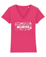 Trust me I'm a NURSE Tricou mânecă scurtă guler V Damă Evoker