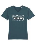 Trust me I'm a NURSE Tricou mânecă scurtă guler V Bărbat Presenter