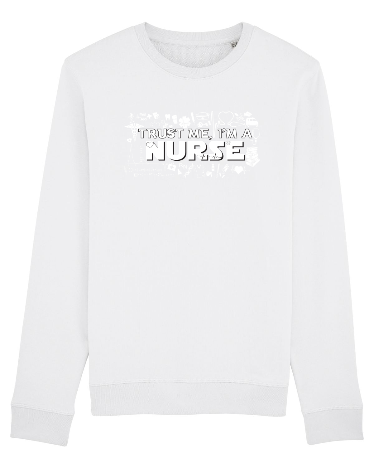 Bluză mânecă lungă Unisex Rise White