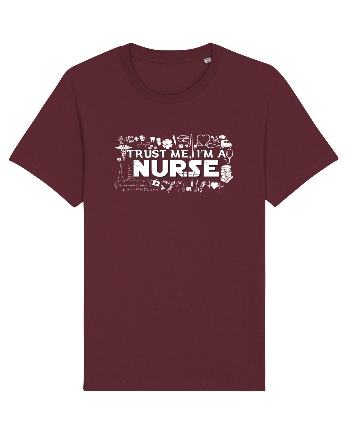 Tricou mânecă scurtă Unisex Rocker Burgundy