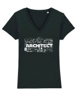 Trust me I'm an  Architect Tricou mânecă scurtă guler V Damă Evoker