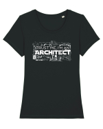 Trust me I'm an  Architect Tricou mânecă scurtă guler larg fitted Damă Expresser