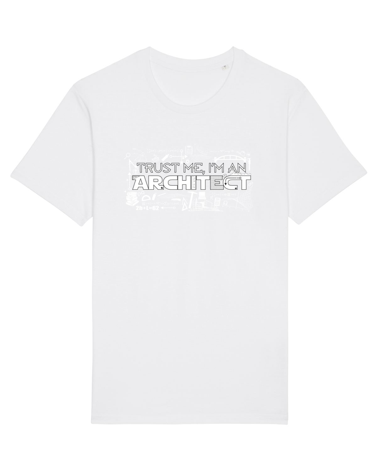 Tricou mânecă scurtă Unisex Rocker White