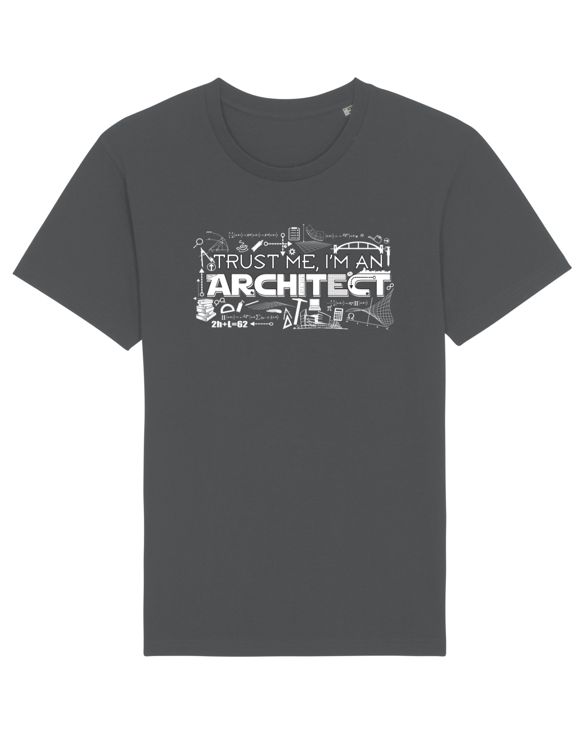 Tricou mânecă scurtă Unisex Rocker Anthracite
