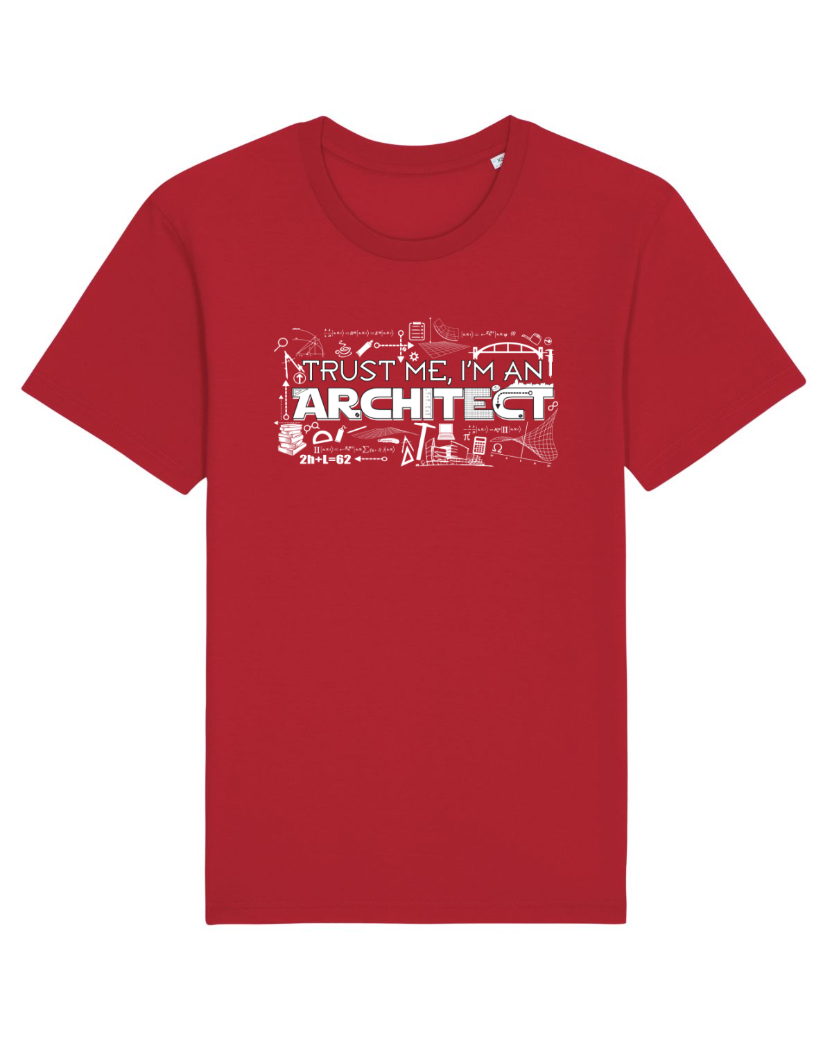Tricou mânecă scurtă Unisex Rocker Red