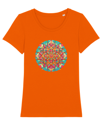 ABSTRACT GEOMETRIC  Bright Orange