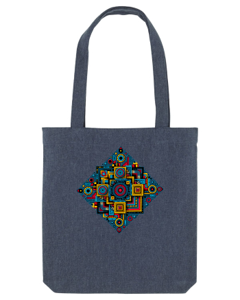 ABSTRACT GEOMETRIC 2 Midnight Blue