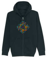 ABSTRACT GEOMETRIC 2 Hanorac cu fermoar Unisex Connector