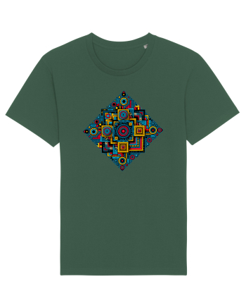 ABSTRACT GEOMETRIC 2 Bottle Green