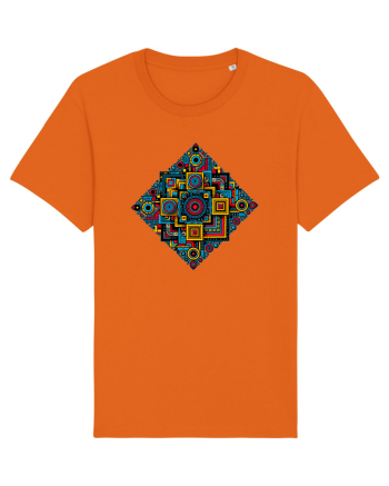 ABSTRACT GEOMETRIC 2 Bright Orange