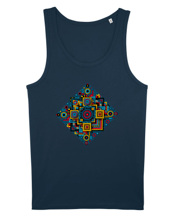 ABSTRACT GEOMETRIC 2 Navy