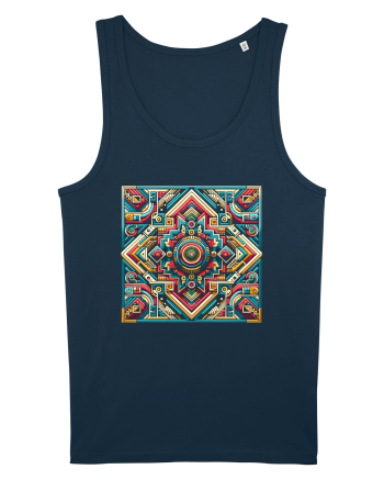 ABSTRACT GEOMETRIC 3 Navy