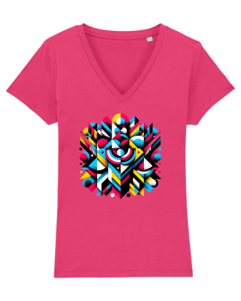 ABSTRACT GEOMETRIC MINIMALIST 1 Raspberry