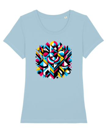 ABSTRACT GEOMETRIC MINIMALIST 1 Sky Blue