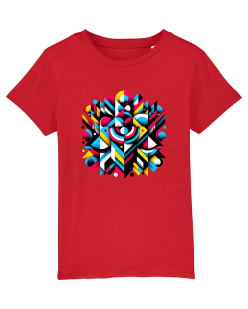 ABSTRACT GEOMETRIC MINIMALIST 1 Red
