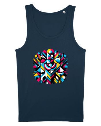 ABSTRACT GEOMETRIC MINIMALIST 1 Navy