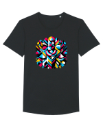 ABSTRACT GEOMETRIC MINIMALIST 1 Tricou mânecă scurtă guler larg Bărbat Skater