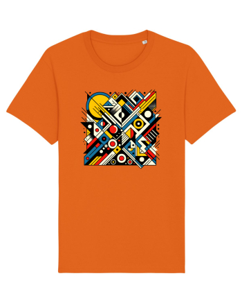 ABSTRACT GEOMETRIC MINIMALIST 2 Bright Orange