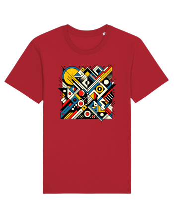 ABSTRACT GEOMETRIC MINIMALIST 2 Red
