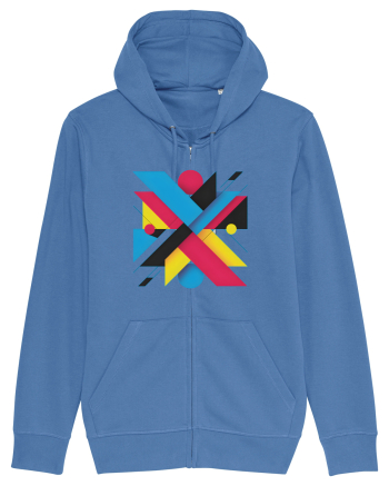ABSTRACT GEOMETRIC MINIMALIST 3 Bright Blue
