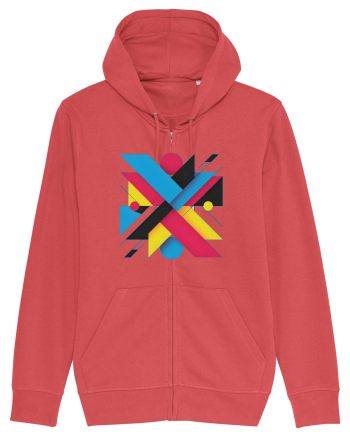 ABSTRACT GEOMETRIC MINIMALIST 3 Carmine Red